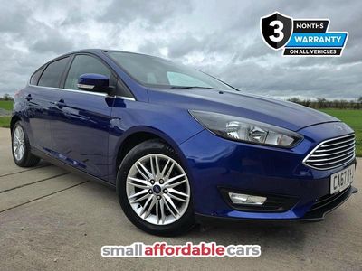 Used Ford Focus Zetec 123 HP (90 kW) 2018 Blue Hatchback