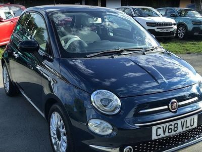 Blue Used 2018 Fiat 500 Lounge Hatchback | £7,495 (Fair price)