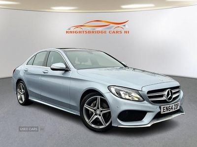 Begagnad Mercedes C220 AMG Line Premium 170 HK (125 kW) 2014 Silver Sedan