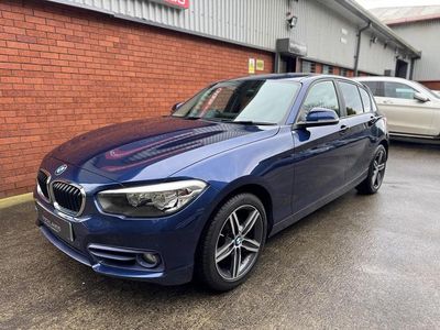 Used BMW 118 Sport Line 2017 Blue Hatchback