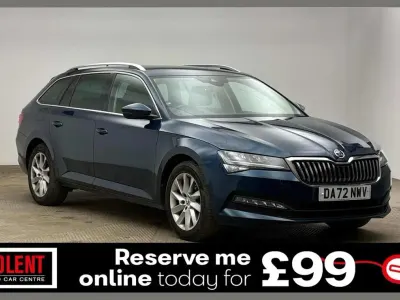 Used Skoda Superb SE Technology 147 HP (108 kW) 2022 Blue Estate