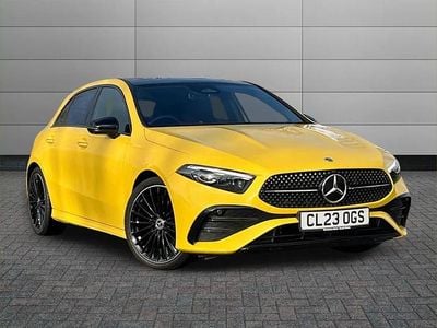 Yellow Used 2023 Mercedes A200 Exclusive Hatchback | £27,490 (Expensive)
