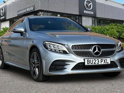 Used Mercedes C200 AMG line 184 HP (135 kW) 2022 Silver Coupe