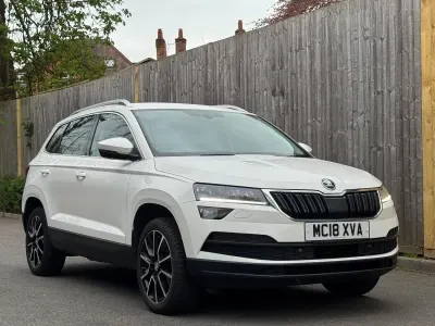 Used Skoda Karoq SE L 115 HP (84 kW) 2018 White SUV