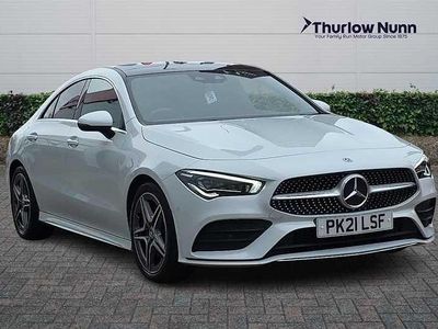 Used Mercedes CLA200 AMG Line Premium Plus 163 HP (119 kW) 2021 White Coupe