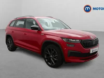 Used Skoda Kodiaq SportLine 150 HP (110 kW) 2022 Red SUV