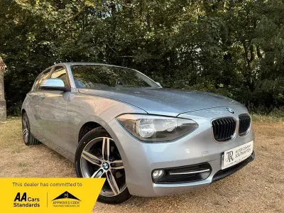 Used BMW 116 Sport Line 136 HP (100 kW) 2014 Blue Hatchback