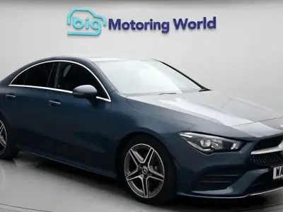 Used Mercedes CLA180 AMG line 136 HP (100 kW) 2022 Blue Coupe