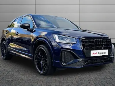 Used Audi Q2 Black Edition 150 HP (110 kW) 2023 Navarra blue SUV