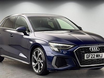Used Audi A3 Sportback S-Line 310 HP (228 kW) 2021 Blue Hatchback