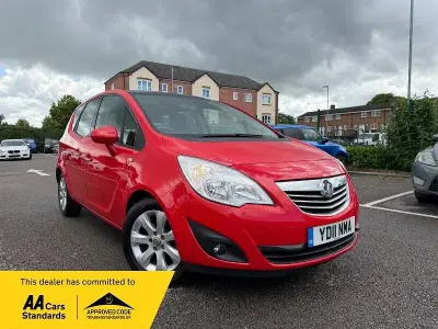 Used Vauxhall Meriva 100 HP (73 kW) 2011 Red MPV