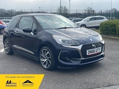 Blue Used 2016 DS Automobiles DS3 Prestige Hatchback | £3,795 (Good price)