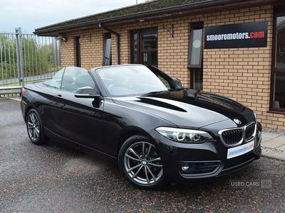 Used BMW 218 Sport Line 2018 Black Cabriolet