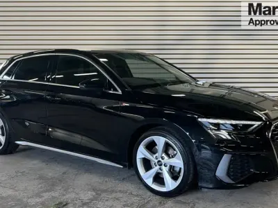 Used Audi A3 S-Line 150 HP (110 kW) 2021 Black Sedan