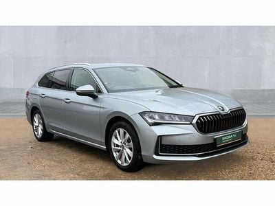Pebble silver metallic Used 2025 Skoda Superb SE Technology Estate | £24,200 (Fair price)