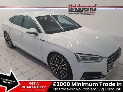 Used Audi A5 Sportback S-Line 2019 White Hatchback