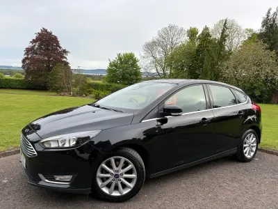 Used Ford Focus Titanium 125 HP (91 kW) 2017 Black Hatchback