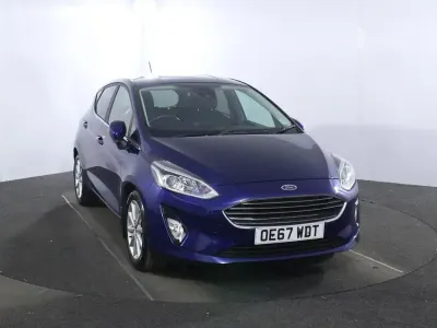 Used Ford Fiesta Titanium 125 HP (91 kW) 2018 Blue Hatchback
