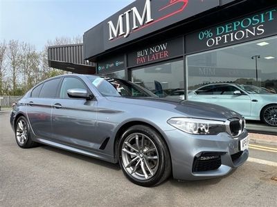 used BMW 520 5 SERIES 2.0 D M SPORT 4d 188 BHP * 1 OWNER * PROFESSIONAL SATELLITE NAVIGATION MEDIA * HEATED LEATHER * ELECTRIC SEATS * LED LIGHTS * PRIVACY GLASS * PARKI