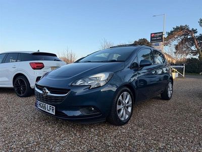 Used Vauxhall Corsa 90 HP (66 kW) 2016 Blue with dark interior trim Hatchback