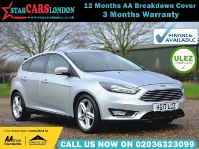 Used Ford Focus Titanium 125 HP (91 kW) 2017 Silver Hatchback