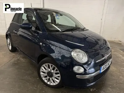 Used Fiat 500 Lounge 69 HP (50 kW) 2015 Blue Hatchback