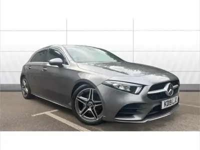 Used Mercedes A180 AMG line 136 HP (100 kW) 2019 Grey Hatchback