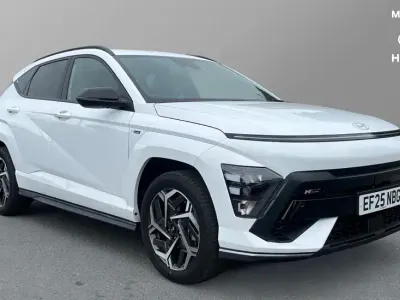 Used Hyundai Kona N Line 129 HP (94 kW) 2025 Atlas white SUV