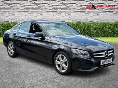 Second-hand Mercedes C200 Executive 136 CP (100 kW) 2016 Negru Berlinǎ