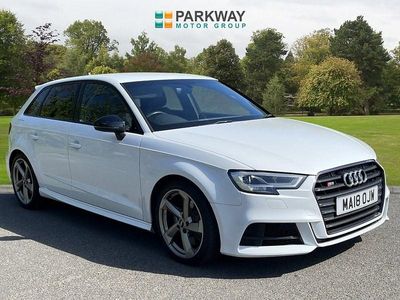 Begagnad Audi S3 Sportback Black Edition 2018 Vit Halvkombi