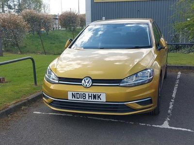 Used VW Golf VII SE 110 HP (80 kW) 2018 Yellow Hatchback