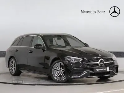 Used Mercedes C200 AMG line 2025 Black Estate