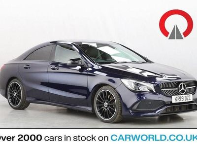 Blue Used 2019 Mercedes CLA220 AMG line Sedan | £17,411 (Fair price)