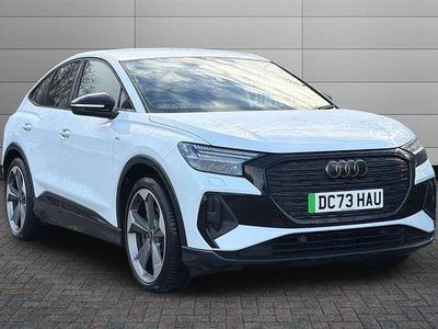 Used Audi Q4 e-tron Black Edition 150 kW (204 HP) 2024 Glacier white SUV