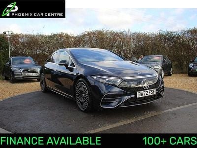 Nautic blue metallic Used 2022 Mercedes EQS450+ AMG line Hatchback | £42,995 (Fair price)