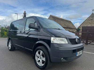 Used VW Transporter 130 HP (95 kW) 2008 Black Van