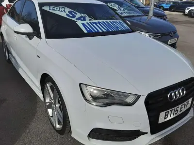 Used Audi A3 S-Line 150 HP (110 kW) 2015 White Sedan