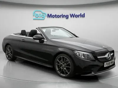 Used Mercedes C300 AMG line 258 HP (189 kW) 2019 Black Cabriolet