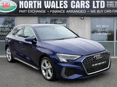 Used Audi A3 e-tron S-Line 2022 Blue Hatchback