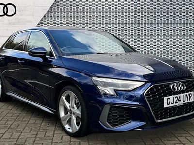 Used Audi A3 S-Line 150 HP (110 kW) 2024 Blue Hatchback