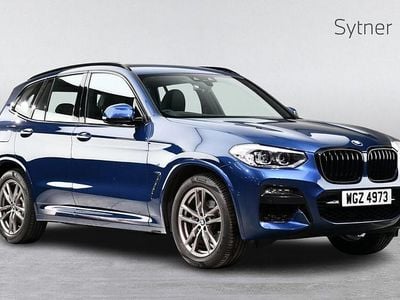Used BMW X3 M Sport 190 HP (139 kW) 2020 Phytonic blue metallic paint SUV