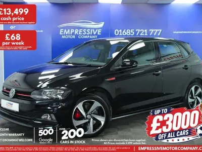 Used VW Polo GTI 200 HP (147 kW) 2019 Black Hatchback