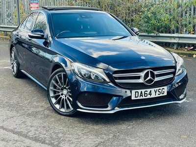 Used Mercedes C250 AMG Line Premium Plus 2014 Blue Sedan