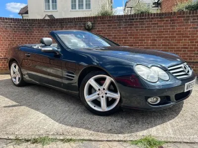 Usado Mercedes SL350 245 CV (180 kW) 2005 Negro Descapotable