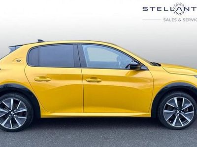 Yellow Used 2021 Peugeot e-208 GT Hatchback | £11,753 (Fair price)