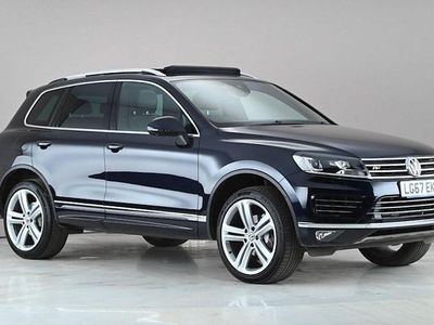 Used VW Touareg R-line Plus 262 HP (192 kW) 2017 Blue SUV