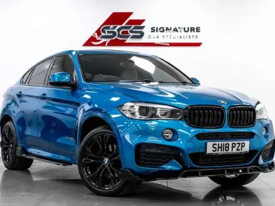 Used BMW X6 M Sport 313 HP (230 kW) 2018 Blue SUV