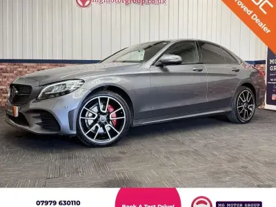 Usado Mercedes C220 AMG line 194 CV (142 kW) 2019 Gris Berlina