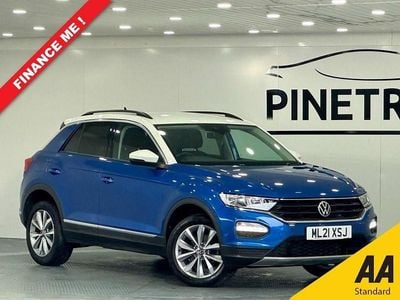 Used VW T-Roc Design 110 HP (80 kW) 2021 Blue SUV