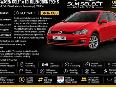 Used VW Golf VII S 110 HP (80 kW) 2016 Hatchback